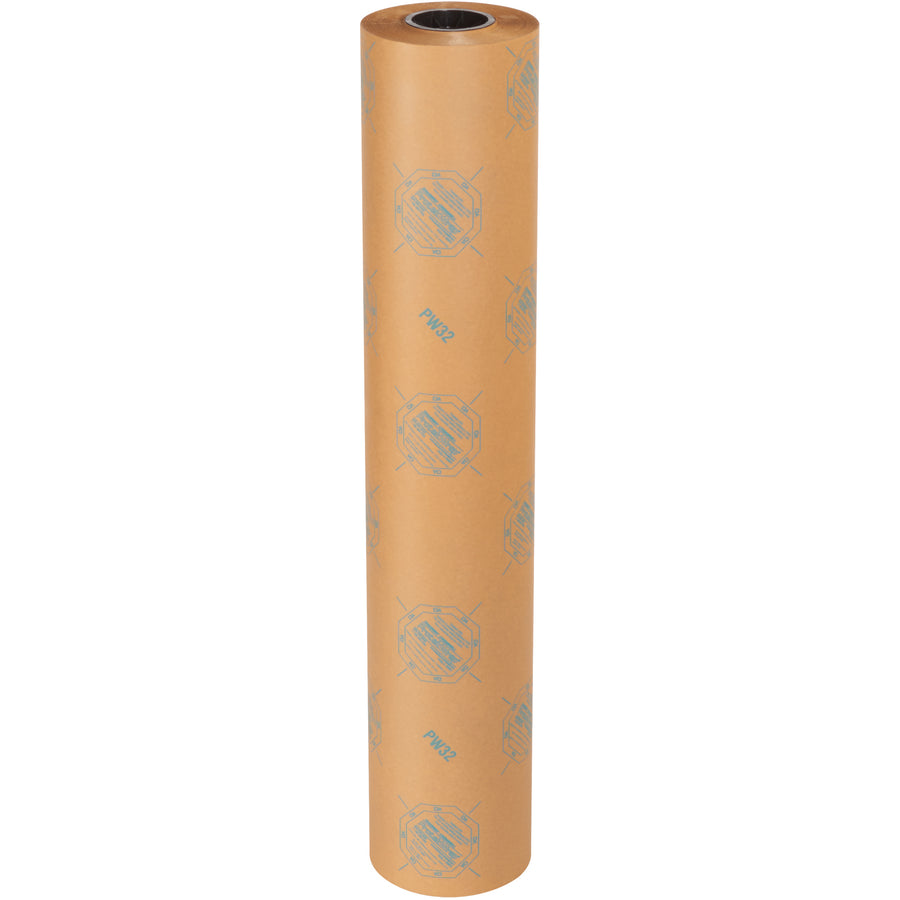Protect ferrous metal parts from rust, corrosion, and oxidation with this 36" x 200 yard VCI paper roll. The chemically treated kraft paper continuously vaporizes to create a corrosion-blocking environment. One roll per case–ideal for industrial wrapping and void fill applications.