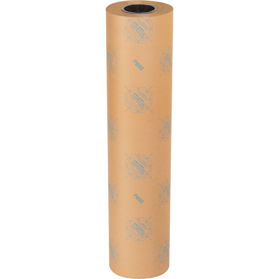 Protect ferrous metal parts from rust and corrosion with this 36" x 200 yard VCI paper roll. The chemically treated kraft paper continuously vaporizes a protective barrier, eliminating oxidation without direct contact. Sold as a single roll case–ideal for metal component wrapping and void fill applications.