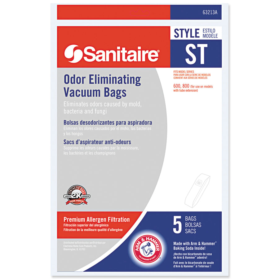 Original Sanitaire replacement bags designed for the VCM150 industrial vacuum system. Sold as a case of 5 bags to keep your facility cleaning operation running without downtime. Engineered for maximum filtration and odor control in high-demand janitorial environments.