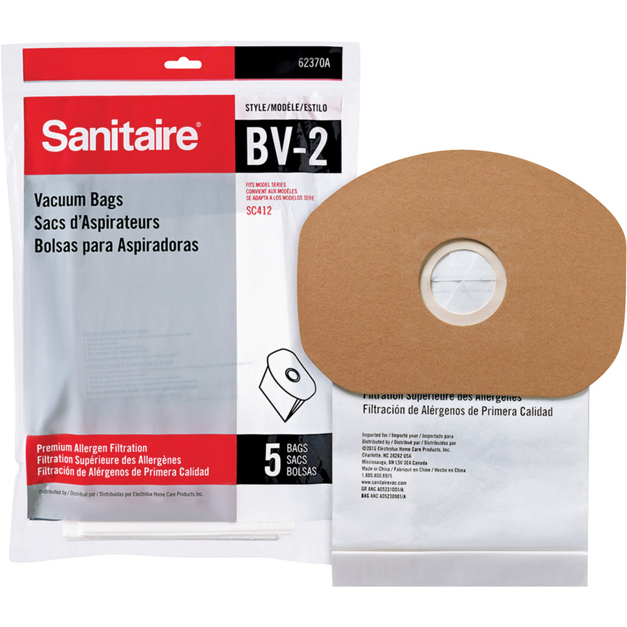 Keep your VCM170 backpack vacuum operating at peak efficiency with genuine Sanitaire replacement bags. This case of 5 bags features reliable filtration to maintain suction power and extend equipment life. Compatible exclusively with VCM170 models for hassle-free installation.