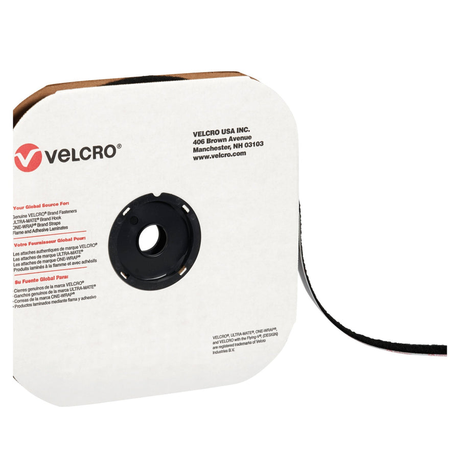 5/8 in x 75 ft Black Nylon Hook VELCRO Brand Tape 1/Case VEL107