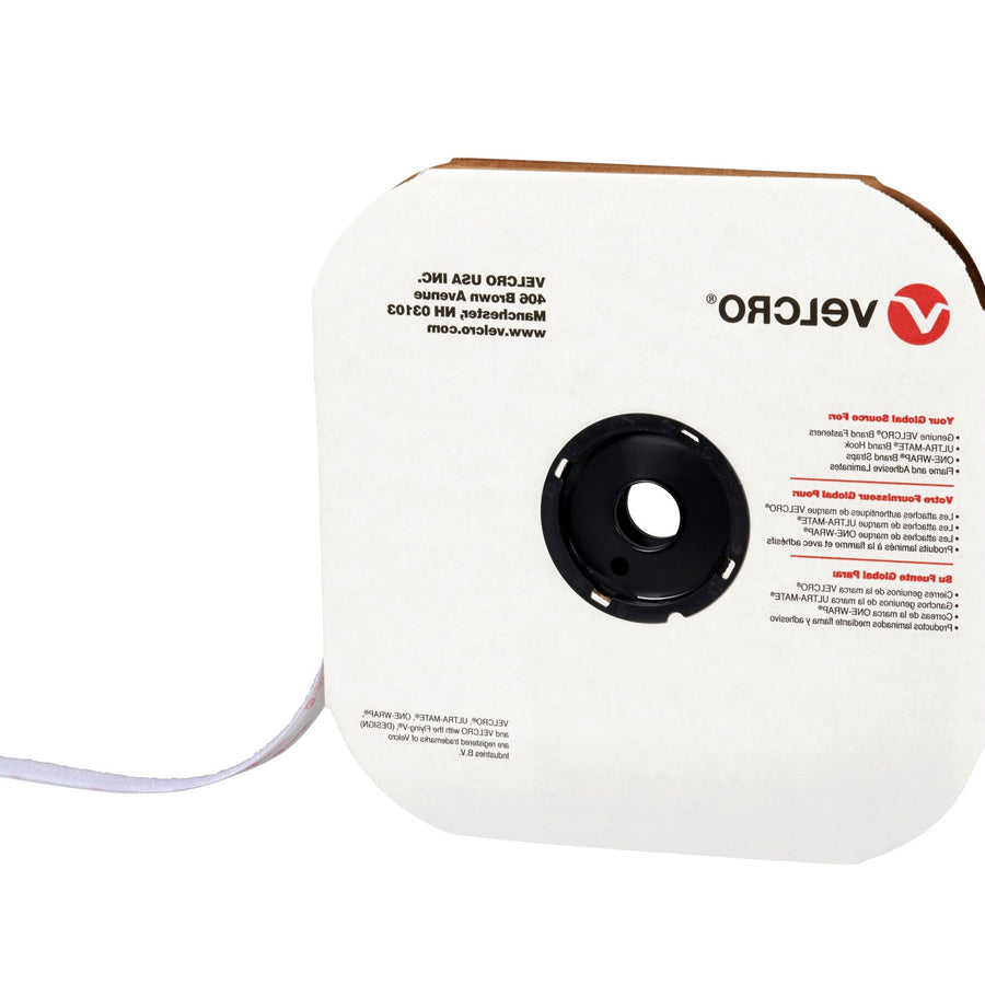5/8 in x 75 ft White Nylon Hook VELCRO Brand Tape 1/Case VEL109