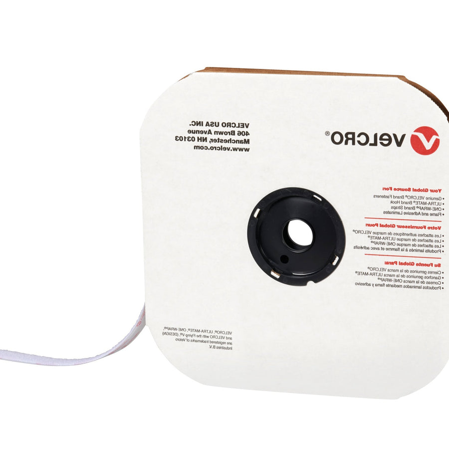 5/8 in x 75 ft White Nylon Loop Velcro Tape VEL110