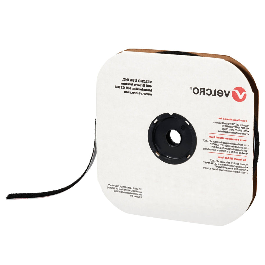 1/2 in x 75 ft Black Nylon Loop VELCRO Brand Tape 1/Case VEL155