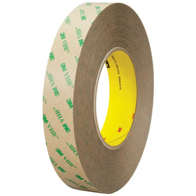 3M F9473PC VHB™ tape eliminates fasteners, rivets, and spot-welds with permanent high-bond adhesion on metal surfaces. This 2" x 5 yard roll features 10 mil thickness, superior shear strength, and performs reliably from -40°F to 300°F. Clear acrylic adhesive on polycoated kraft liner with moisture, UV, and solvent resistance for demanding packing line applications.