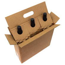 Hexpand 3 Bottle Corrugated Wine Shipper Kit