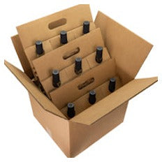 Hexpand 9 Bottle Corrugated Wine Shipper Kit WBS901