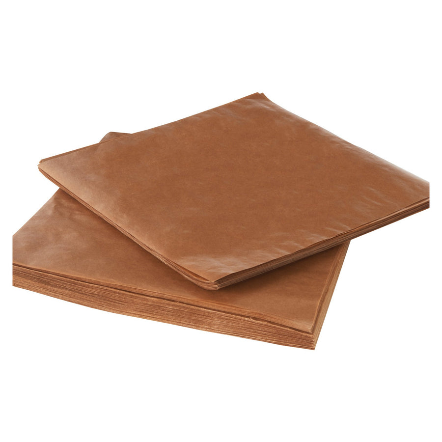 12x12 Waxed Kraft Paper Sheets 3400/Case WPS1212