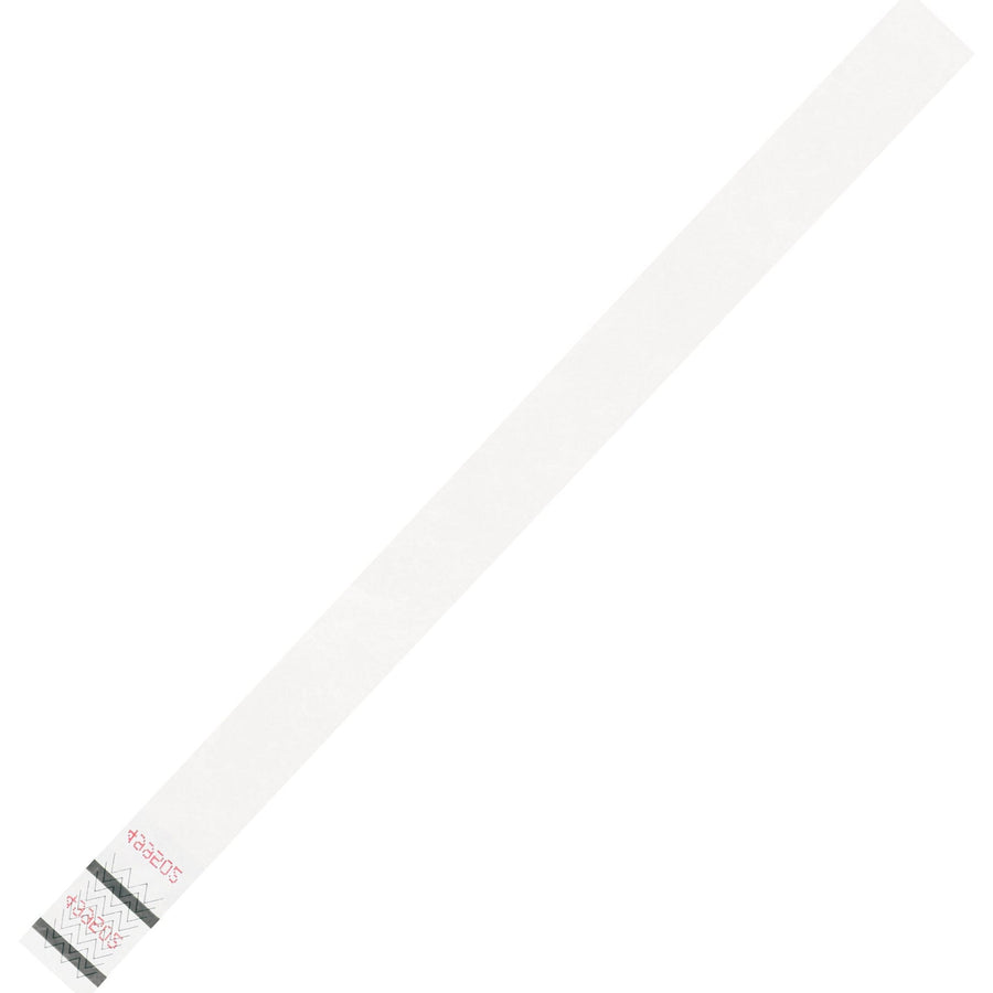 3/4 x 10 in White Tyvek Wristbands 500/Case WR101WH
