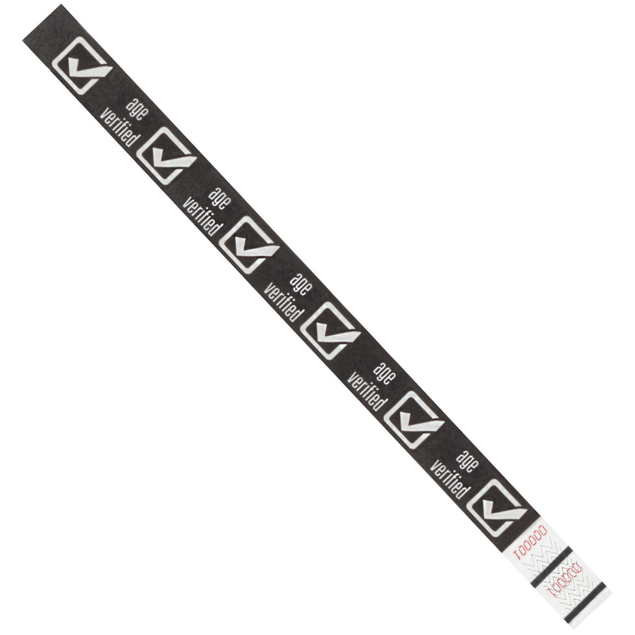 Durable white Tyvek wristbands deliver waterproof, tear-resistant identification for events, venues, and crowd control. Each case includes 500 sequentially numbered bands measuring 3/4" x 10" that fit most wrist sizes and stay comfortable all day.