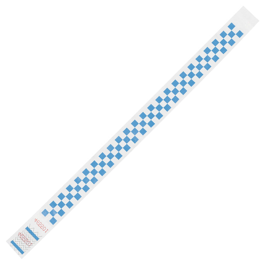 3/4 x 10 in Blue Tyvek Wristbands 500/Case WR103BE