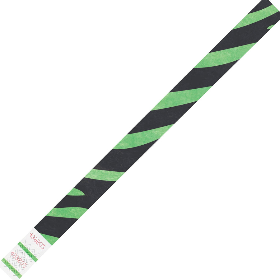 3/4 x 10 in Green Tyvek Wristbands 500/Case WR108GN