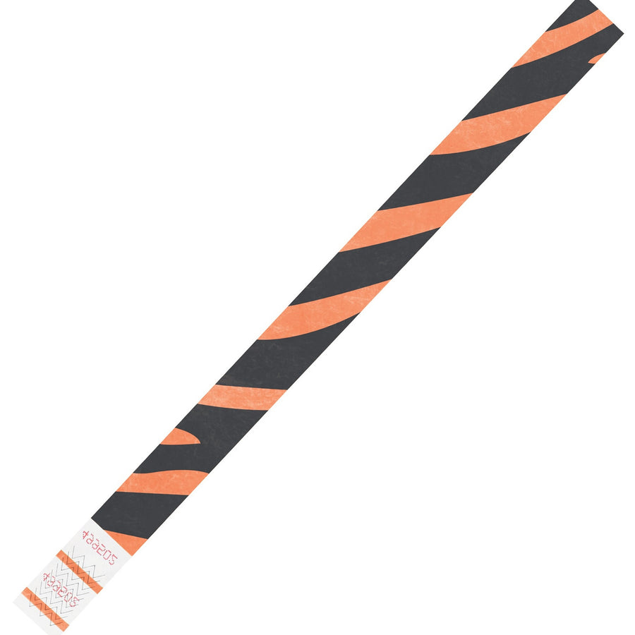 3/4 x 10 in Orange Tyvek Wristbands 500/Case WR108OR