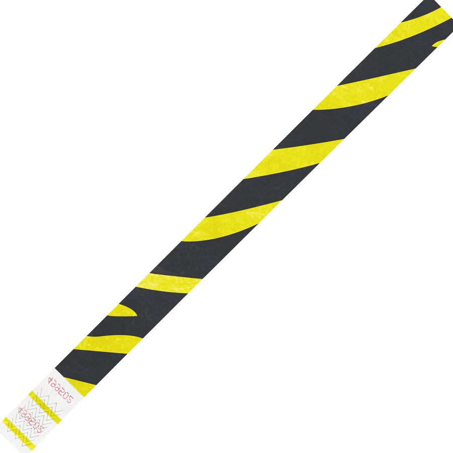 3/4 x 10 in Yellow Tyvek Wristbands 500/Case WR108YE