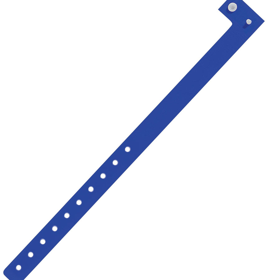 3/4 x 10 in Navy Plastic Wristbands 500/Case WR121NY