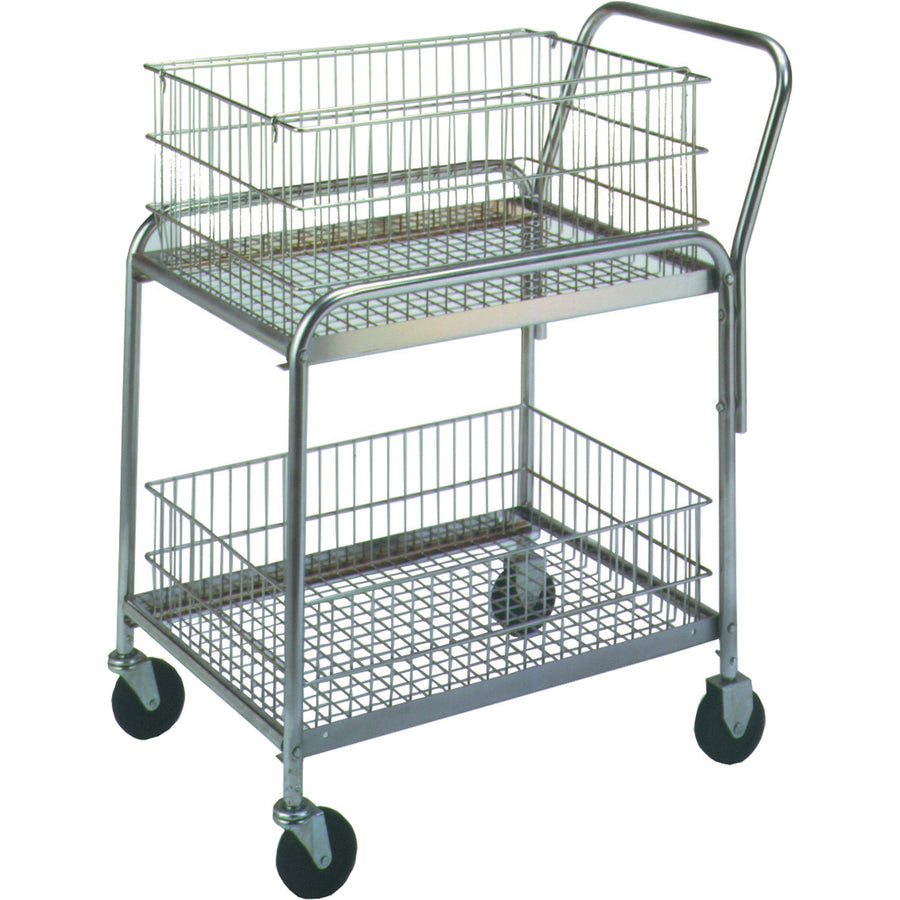 33 x 20 x 37 1/2 in Nickel Chrome Mail Cart 1 Each WS1034