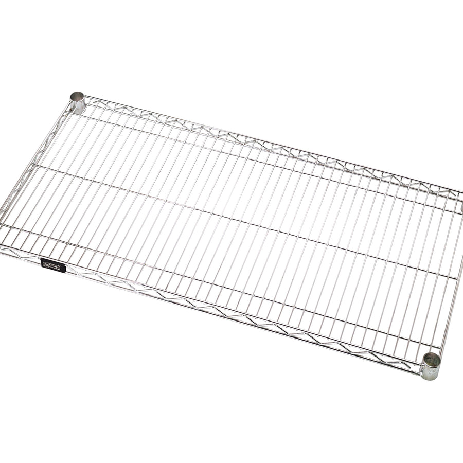 48x24 800 lb Chrome Steel Wire Shelves 4-Pack WS48244PK