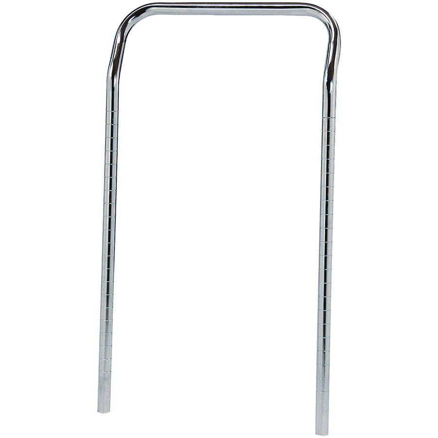 Heavy-duty 24" U-handles engineered for maximum load capacity and operator safety on industrial wire carts. Chrome plated steel construction resists corrosion and extends cart lifespan. Sold as a convenient case of 2 handles–replace worn handles quickly and keep your fleet operational.
