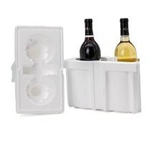 2 Bottle 750ml Foam Wine Shipper Kit WSK740T