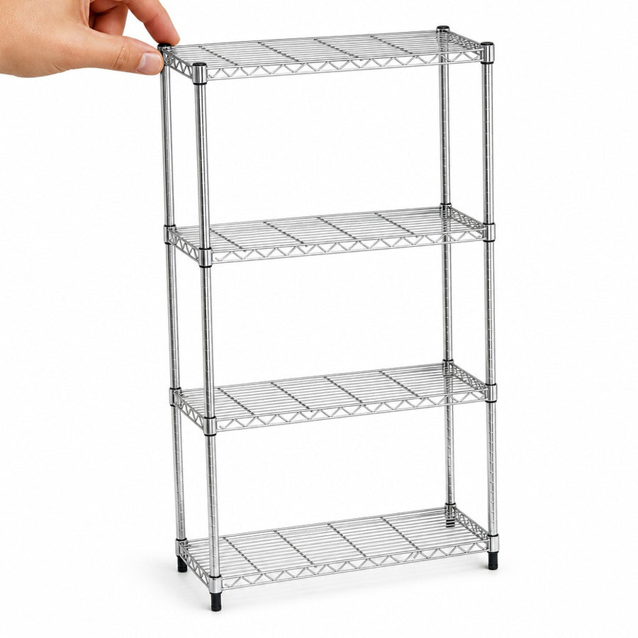 24x36x72 300 lb Chrome Wire Shelf Kit 1 Each WSKIT243672