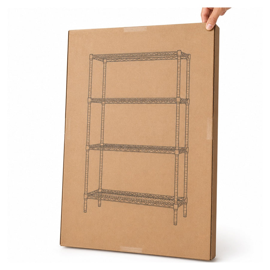 24x48x72 300 lb Chrome Wire Shelf Kit WSKIT244872