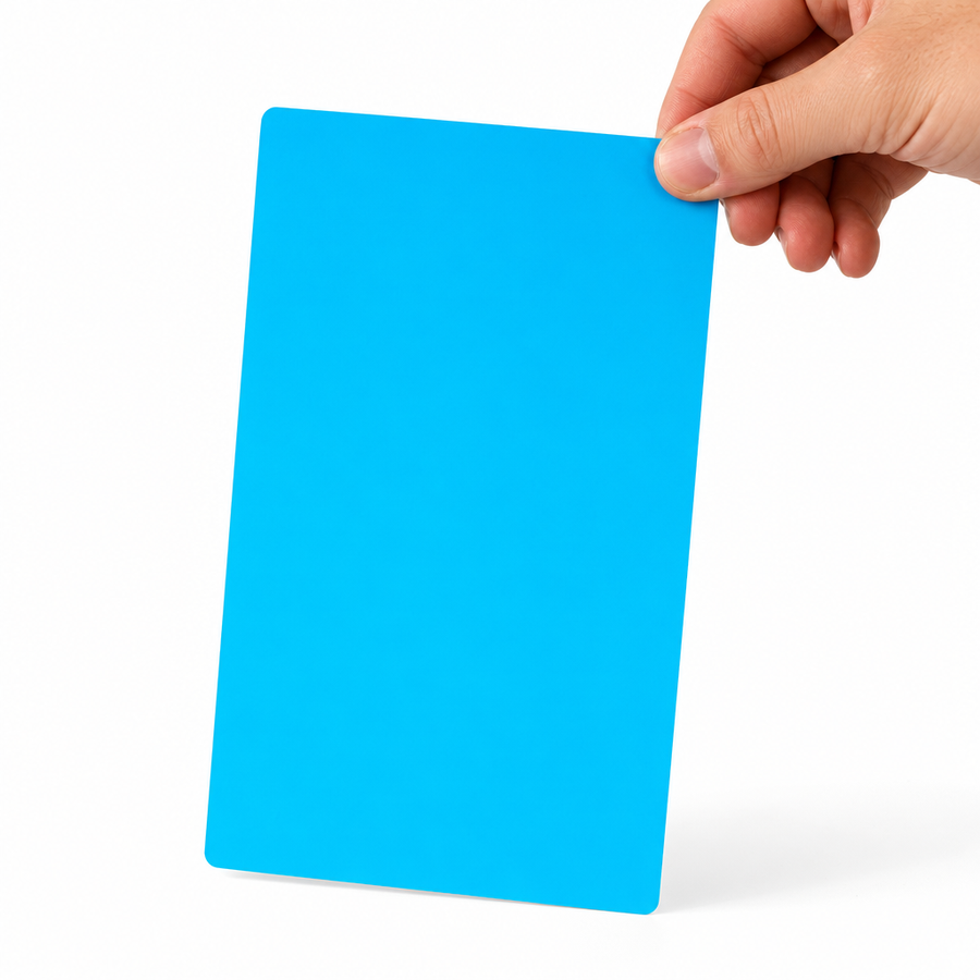 1.75x0.5" Fluorescent Blue Rectangle Laser Labels - Permanent Adhesive — image 1