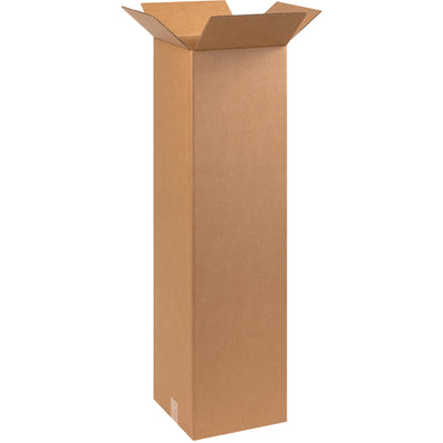 10x10x38" ECT-32 Kraft Corrugated Boxes - Bundle of 25