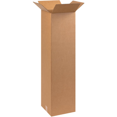 10x10x40 ECT-32 Kraft Corrugated Boxes - Tall Shipping, Bundle of 25