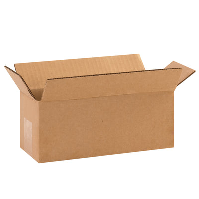 10x4x4 ECT-32 Kraft Corrugated Long Boxes - 25 Pack Bundle