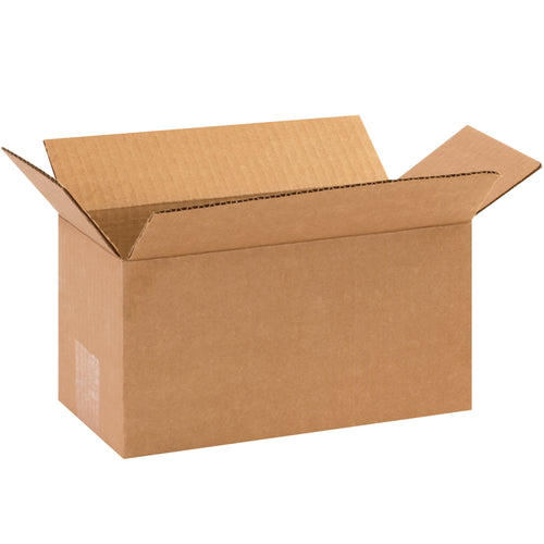 Ship long, narrow items efficiently with these 10x5x5 corrugated boxes featuring a convenient long-side opening. ECT-32 single-wall kraft construction provides reliable protection while minimizing dimensional weight charges. Sold in bundles of 25, flat-packed for maximum storage efficiency.