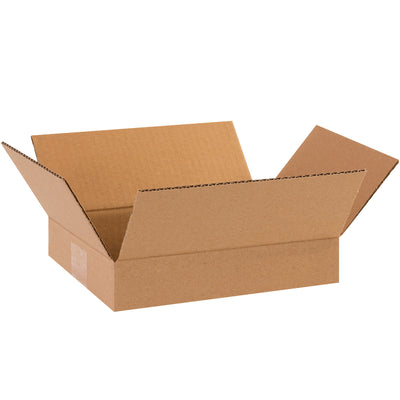10x8x2 ECT-32 Kraft Corrugated Boxes - Shallow Depth Shipping, Bundle of 25