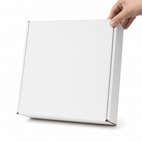 10x10x2.75 White Corrugated Literature Mailers - Self-Seal, ECT-32 — image 1