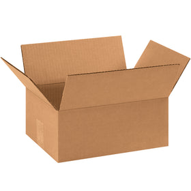 ECT-32 kraft corrugated cartons engineered for shallow product shipments. 11" x 8" x 4" dimensions fit apparel, books, frames, and artwork perfectly. Bundle of 25 ships flat–maximize your warehouse efficiency and reduce storage overhead with Packrift's durable corrugated boxes.