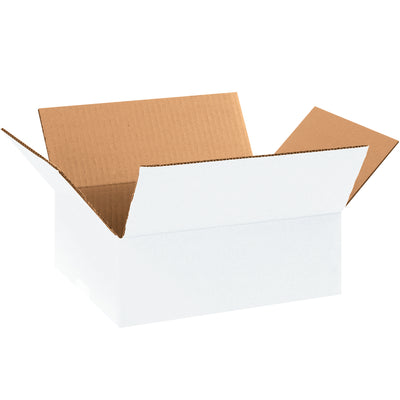 11.25x8.75x4 ECT-32 White Corrugated Boxes - 25 Pack Bundle
