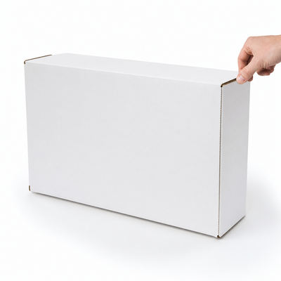 11x24x10 Corrugated Jumbo Bin Boxes 200# ECT-32 White — image 1