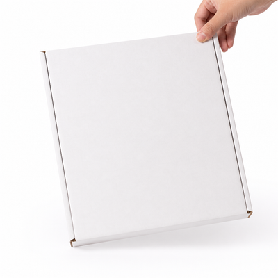 12.75x10.625x2 White Corrugated Literature Mailers - Self-Seal, 50/Bundle — image 1