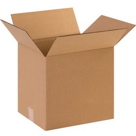 ECT-32 kraft corrugated shipping boxes sized 12" x 10" x 12" for mid-weight product protection and efficient warehouse operations. Sold as a 25-box bundle to maximize your packaging inventory and reduce per-unit costs. Made from recyclable kraft corrugated material for sustainable fulfillment.