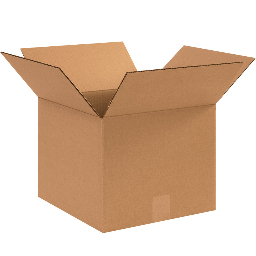 ECT-32 single-wall corrugated boxes sized 12"12"10" deliver proven durability for mid-weight shipments and warehouse storage. Kraft construction provides excellent stacking performance and freight efficiency in 25-box bundles. Recyclable and cost-effective for high-volume fulfillment operations.