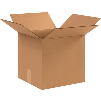 Industrial-grade ECT-32 kraft corrugated shipping boxes in 12.5x12.5x12 dimensions deliver proven stacking performance and freight efficiency for warehouse operations. Standard strength single-wall construction handles mid-weight products with reliable crush resistance. Sold in bundles of 25 – recyclable cardboard cartons built for B2B fulfillment demands.