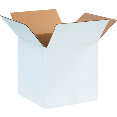 ECT-32 white corrugated boxes in the popular 12x12x12 cube size–sold as a 25-pack bundle. Strong single-wall construction handles the same stacking loads as kraft, with a crisp white exterior that showcases your labels and shipping instructions. Ideal for warehouse managers seeking volume savings without compromising durability.