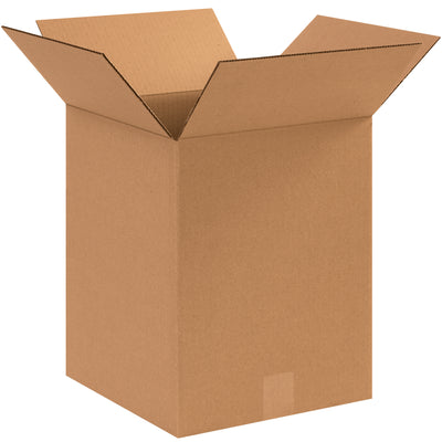 Heavy-duty 12x12x15" corrugated shipping boxes manufactured from ECT-32 kraft material for reliable stacking and freight efficiency. Bundle of 25 boxes delivers standard industrial strength performance at volume savings. Recyclable cardboard construction reduces environmental impact.