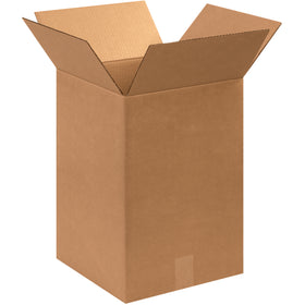 ECT-32 kraft corrugated boxes sized 12" × 12" × 18" deliver dependable single-wall strength for mid-weight shipping and storage applications. Sold as a convenient bundle of 25 cartons, these standard-strength cardboard boxes maximize freight efficiency and reduce per-unit packaging costs. 100% recyclable kraft construction.