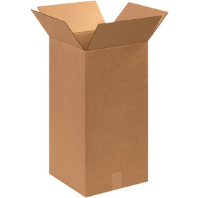 End-load 12x12x24 tall corrugated boxes built from ECT-32 kraft material deliver reliable stacking strength and freight efficiency for irregular-shaped shipments. Holds 2.0 cubic feet per box. Sold as a bundle of 25 cartons ready to deploy in your warehouse operations.
