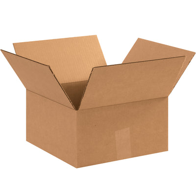 ECT-32 kraft corrugated shipping cartons in 12x12x6" dimensions–perfect for shallow products and lightweight shipments. Bundle of 25 boxes ships flat to maximize warehouse efficiency and reduce freight costs. Durable single-wall construction delivers reliable protection without excess weight.