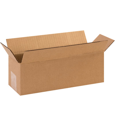 ECT-32 single-wall kraft corrugated boxes built for long, narrow products–wine bottles, umbrellas, carpet rolls. The extended 12" length with 4" width and height design maximizes packing efficiency while maintaining structural durability. Sold flat in convenient 25-box bundles.