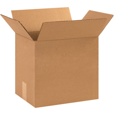 ECT-32 kraft corrugated boxes sized 12"  9"  10" deliver reliable strength for mid-weight shipments and storage. Sold as a bundle of 25 units, these single-wall cardboard boxes offer superior stacking performance and cost-effective packaging for warehouse operations. Fully recyclable and manufactured for consistent performance in high-volume fulfillment environments.