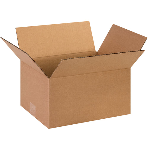 Heavy-duty ECT-32 kraft corrugated boxes sized 13x10x7 inches–engineered for mid-weight industrial shipments and warehouse storage. Single wall construction delivers reliable protection while maximizing freight efficiency. Sold in convenient bundles of 25 with superior stacking performance.
