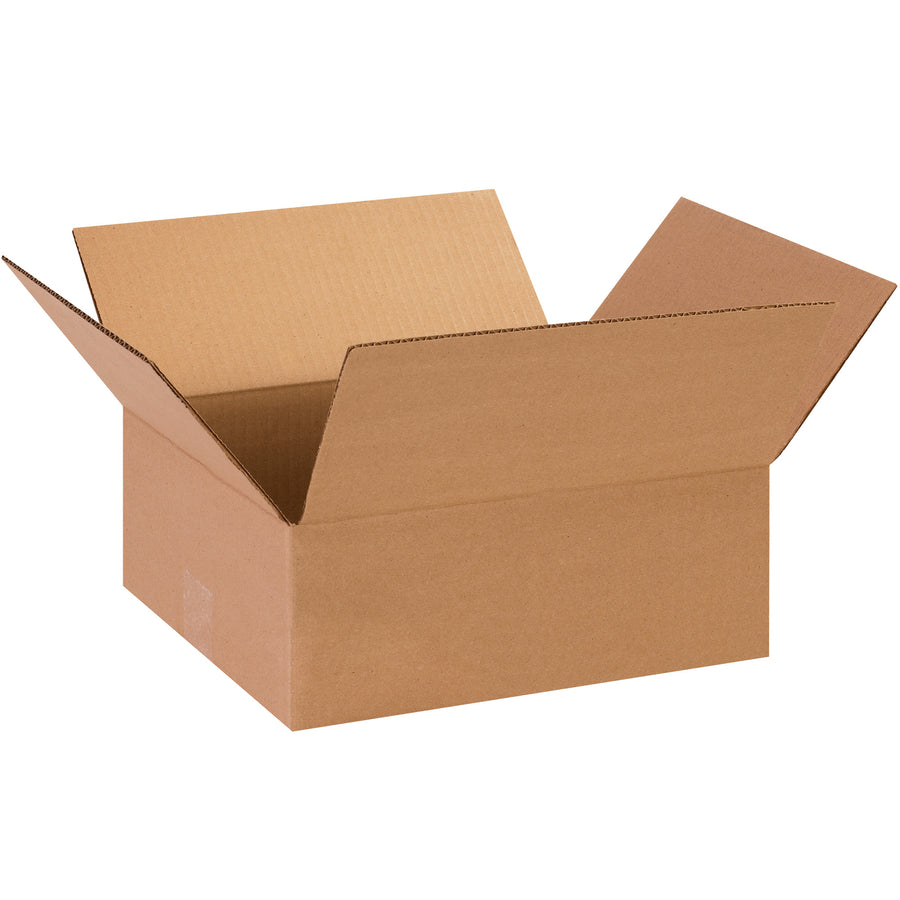 ECT-32 kraft corrugated shipping boxes in 13x11x5" dimensions‚optimized for shallow products like apparel, books, and artwork. Sold as a bundle of 25 flat-packed cartons to maximize storage efficiency and reduce freight costs. Built for reliable protection and cost-effective warehousing.