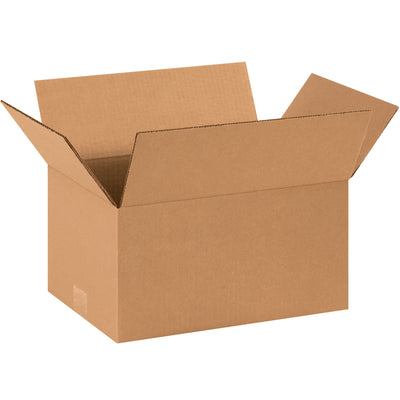 Cost-effective 14 x 10 x 7" corrugated shipping boxes built from ECT-32 single-wall kraft for dependable performance in high-volume fulfillment. Each bundle includes 25 boxes–maximize your warehouse efficiency and reduce per-unit packaging costs. Fully recyclable brown cardboard construction meets standard industrial shipping demands.