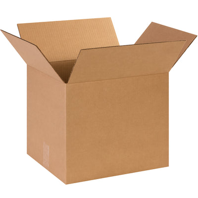 ECT-32 single-wall kraft corrugated boxes sized 14x12x12" deliver dependable strength for mid-weight product shipping and warehouse storage. Sold in bundles of 25 for volume savings and freight efficiency. Fully recyclable and designed for optimal stacking performance in fulfillment operations.